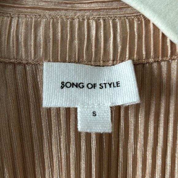 Song of Style Metallic Striped Blouse - Picture 4 of 5